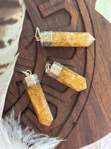 Golden Healer Quartz pendant
