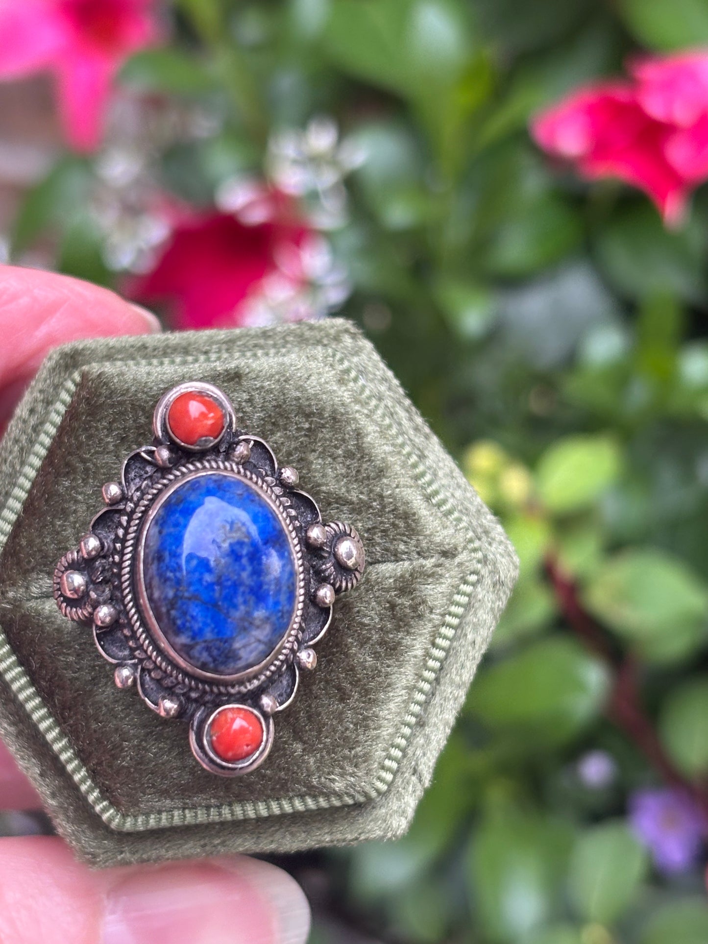 Lapis Lazuli Ring size 8.75 - Nepal