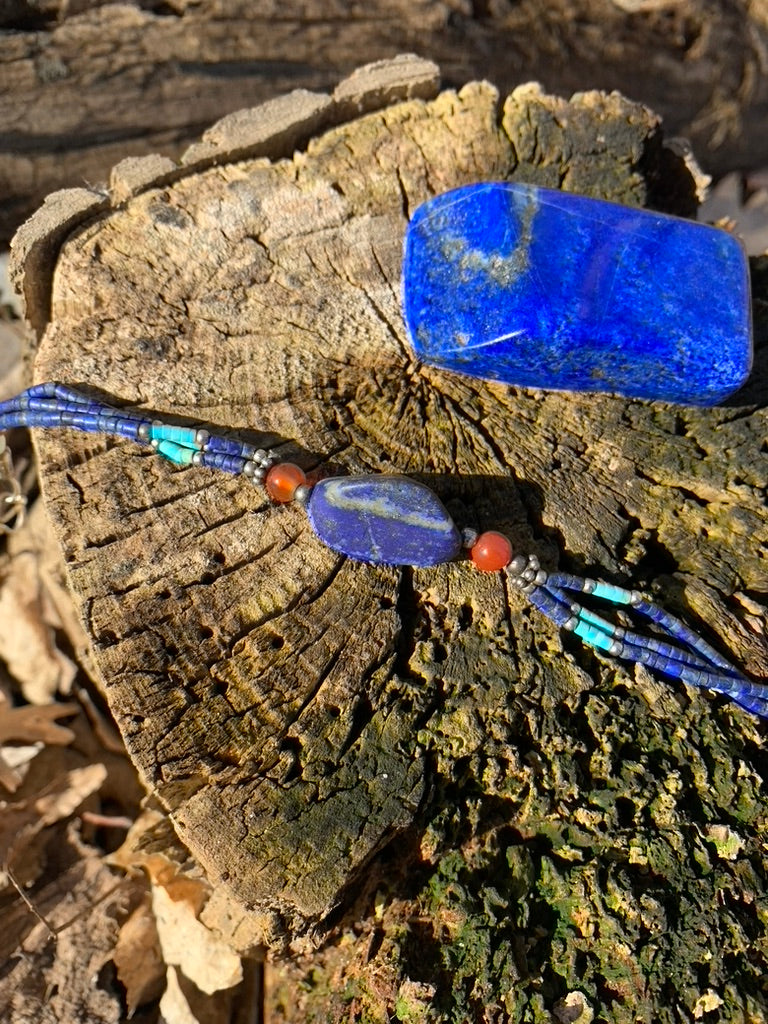 Lapis Lazuli and Turquoise bracelet - Afghanistan