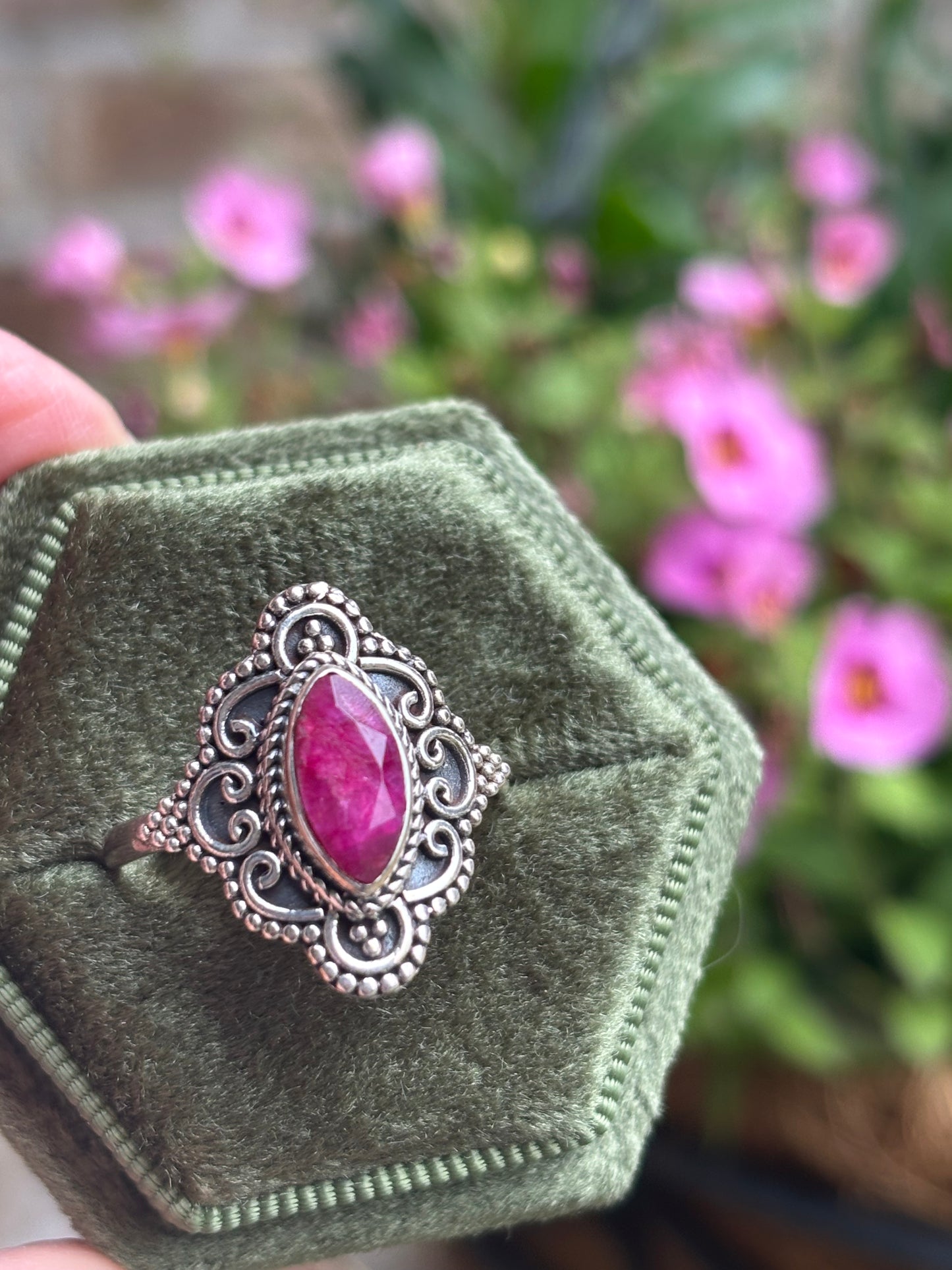 Ruby Ring size 9 - Nepal