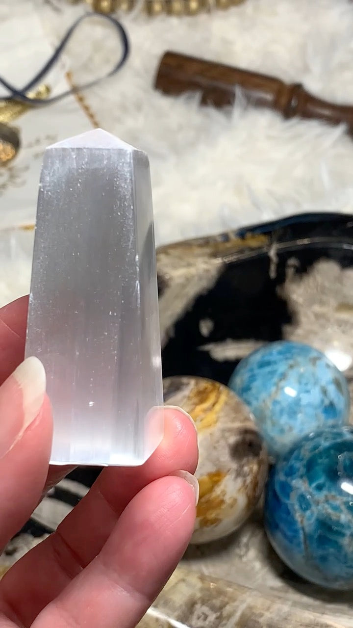 Selenite Obelisk