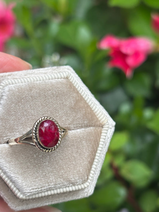 Ruby Ring size 6.5 - Nepal