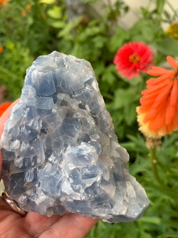 Blue Calcite natural