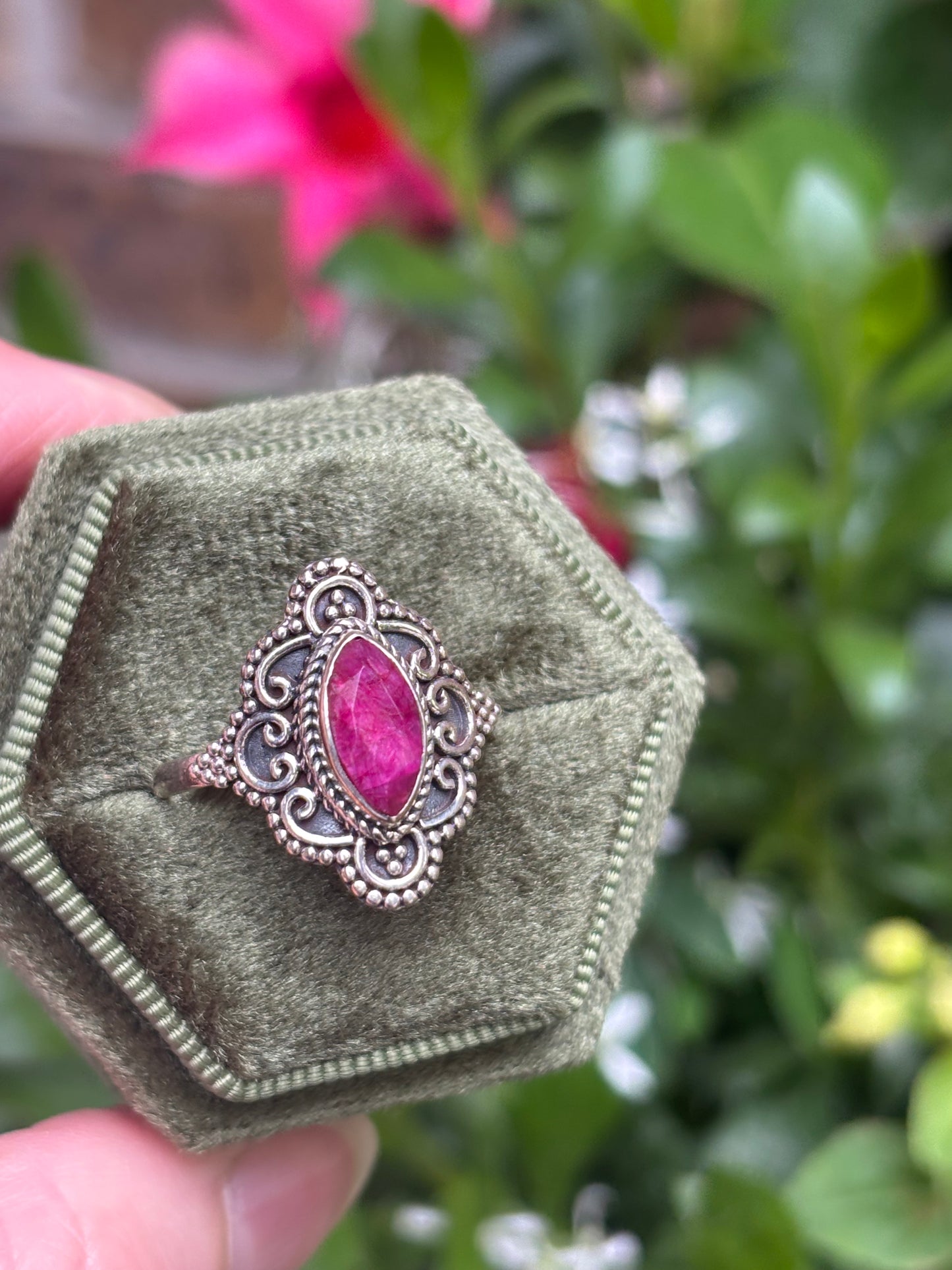 Ruby Ring size 9 - Nepal