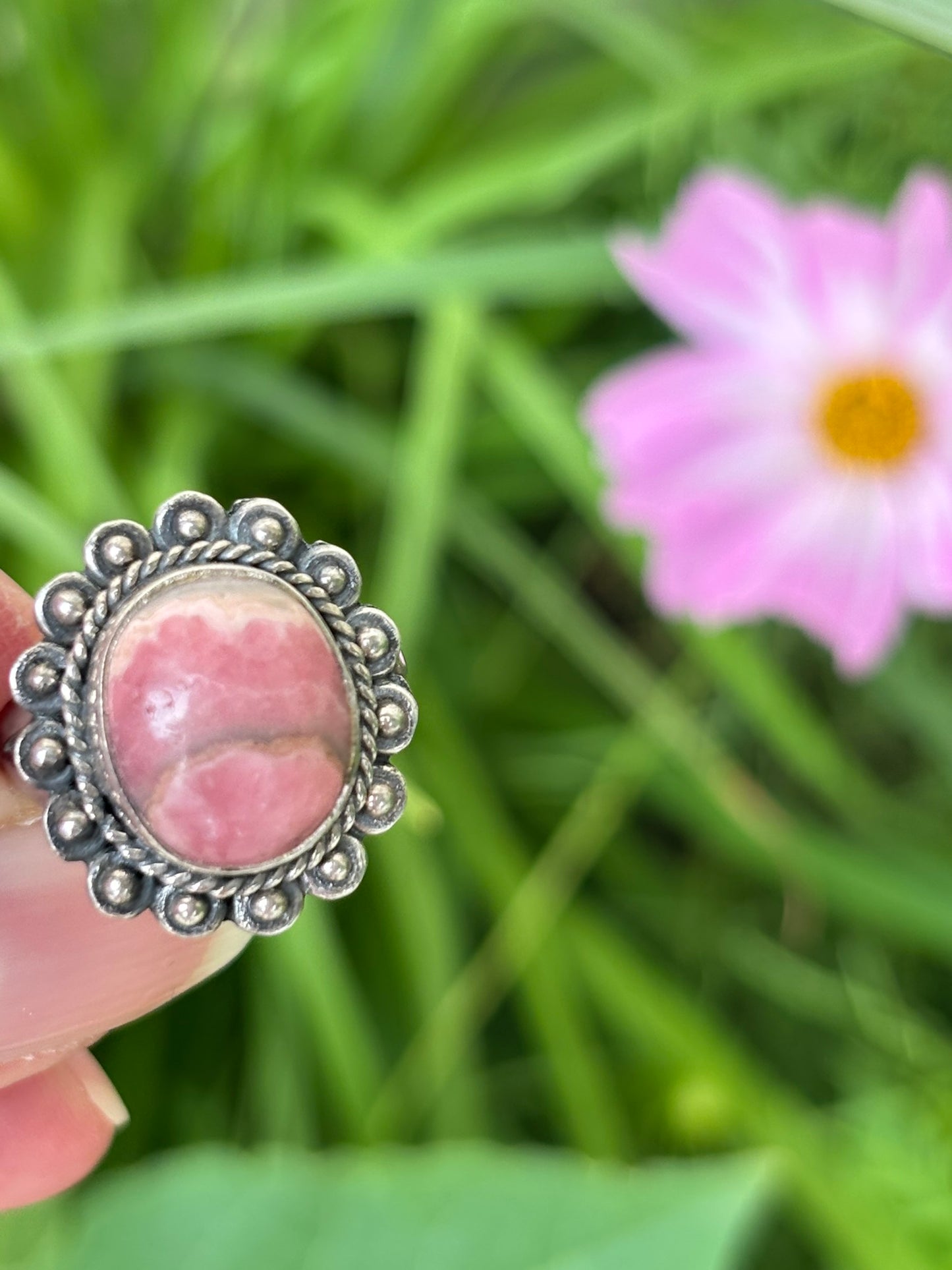 Rhodocrosite Ring size 7