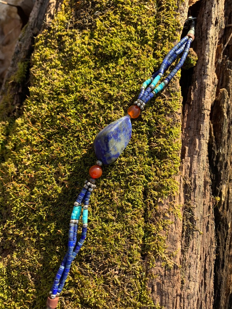 Lapis Lazuli and Turquoise bracelet - Afghanistan