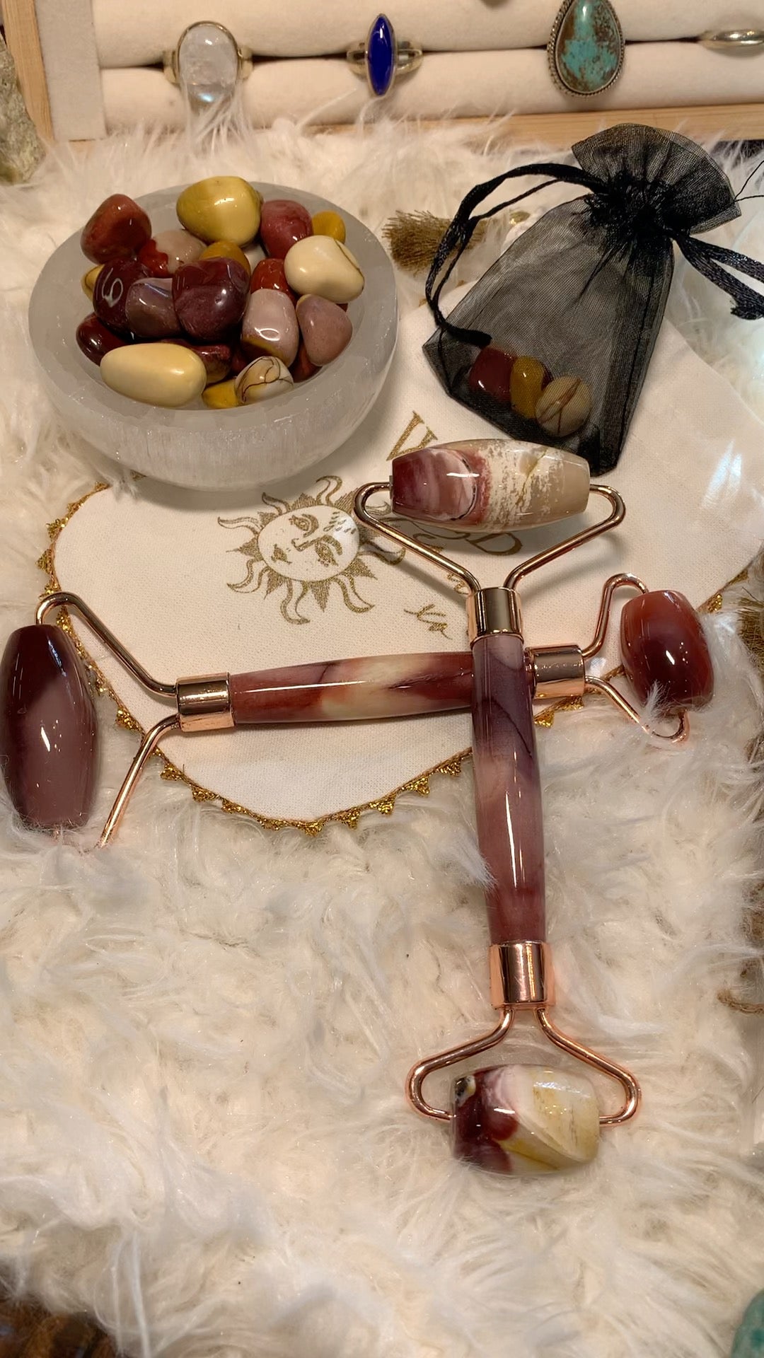 Fountain of Youth Mookaite Jasper beauty set