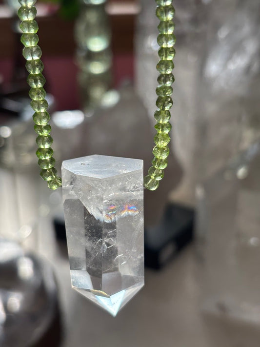 Lion's Gate — Peridot, and Lemurian Quartz