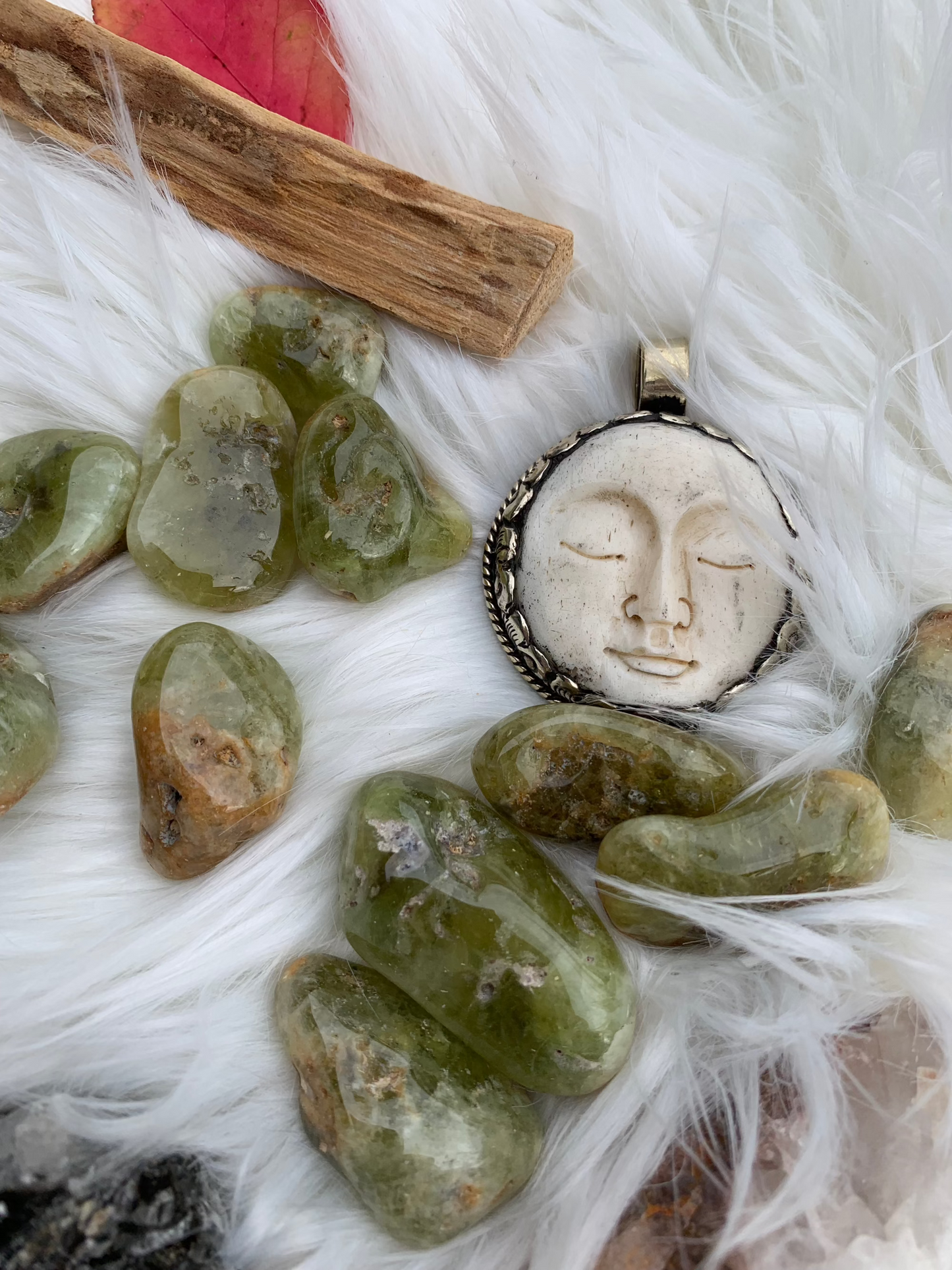 Grossular Green Garnet tumbles