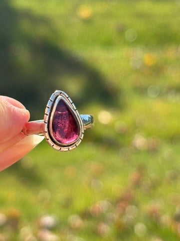 Rhodolite Garnet Ring size 7.5