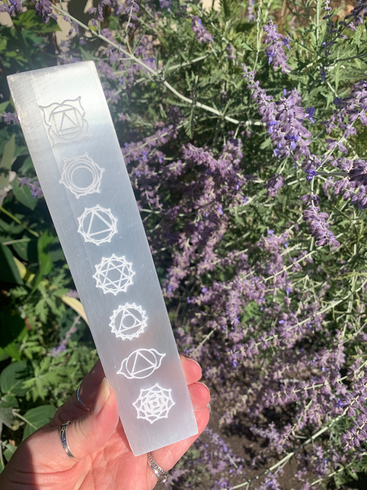 Selenite Chakra Charging Plate