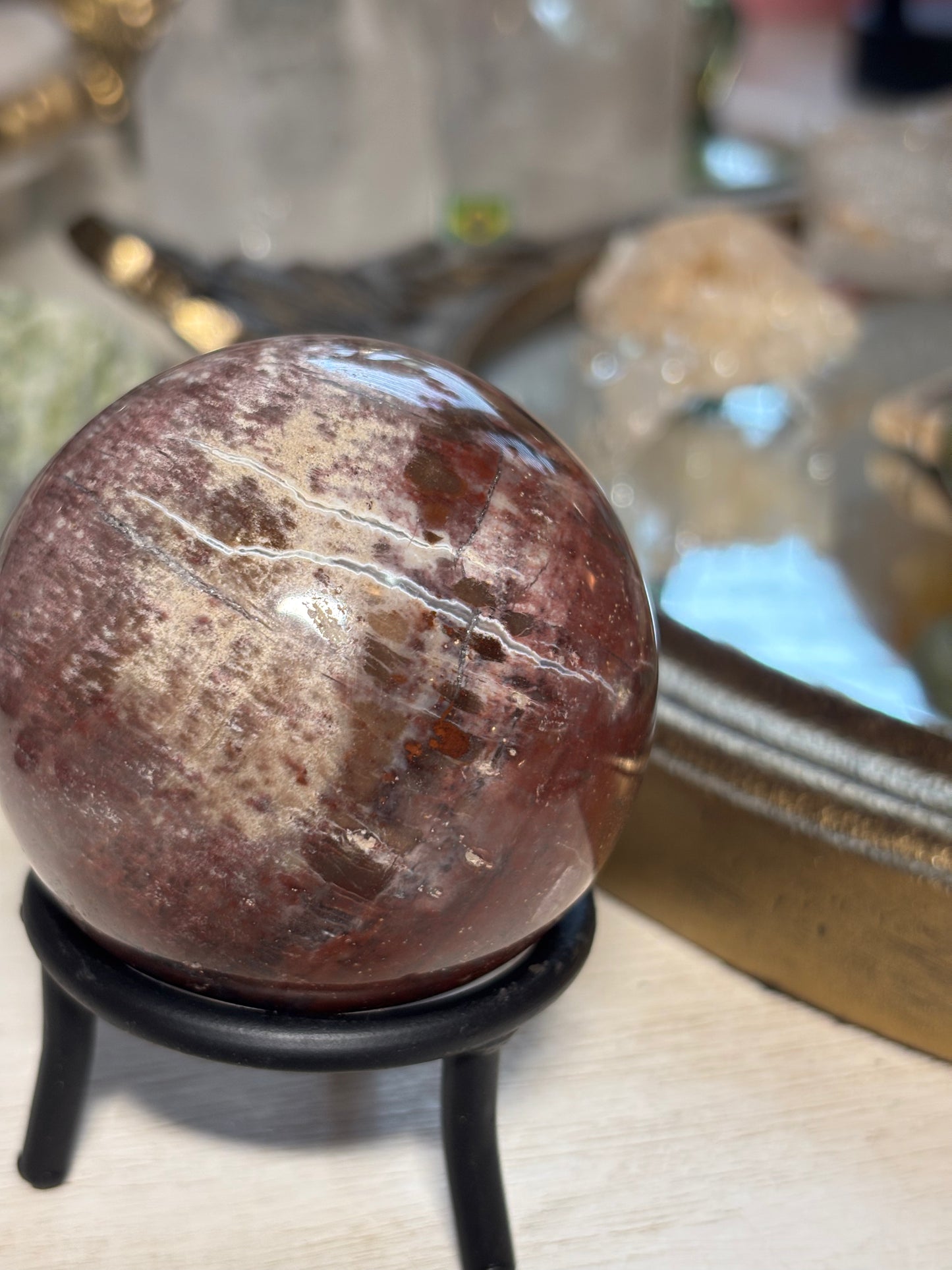 Petrified Wood Sphere - Madagascar