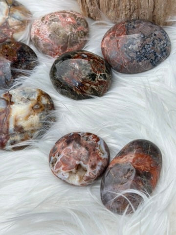 Mystical Jasper - SET OF TWO - Palm Stone | Madagascar