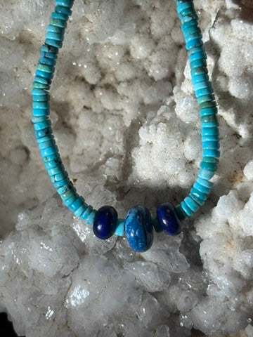 Reef — American Turquoise, Lapis Lazuli, and Chrysocolla