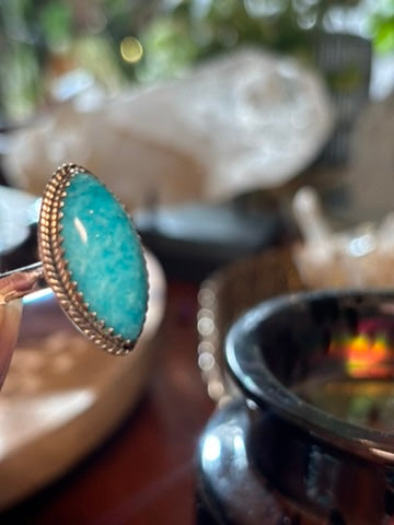 Amazonite Ring size 8