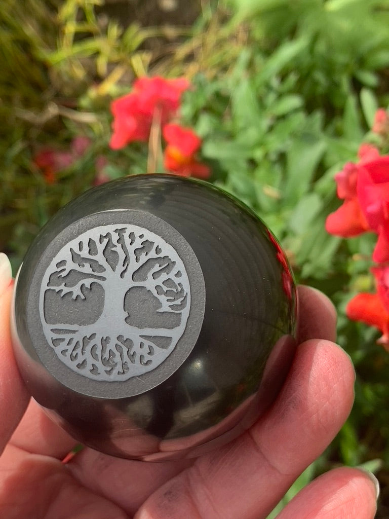 Shungite Sphere with Stand - Russia