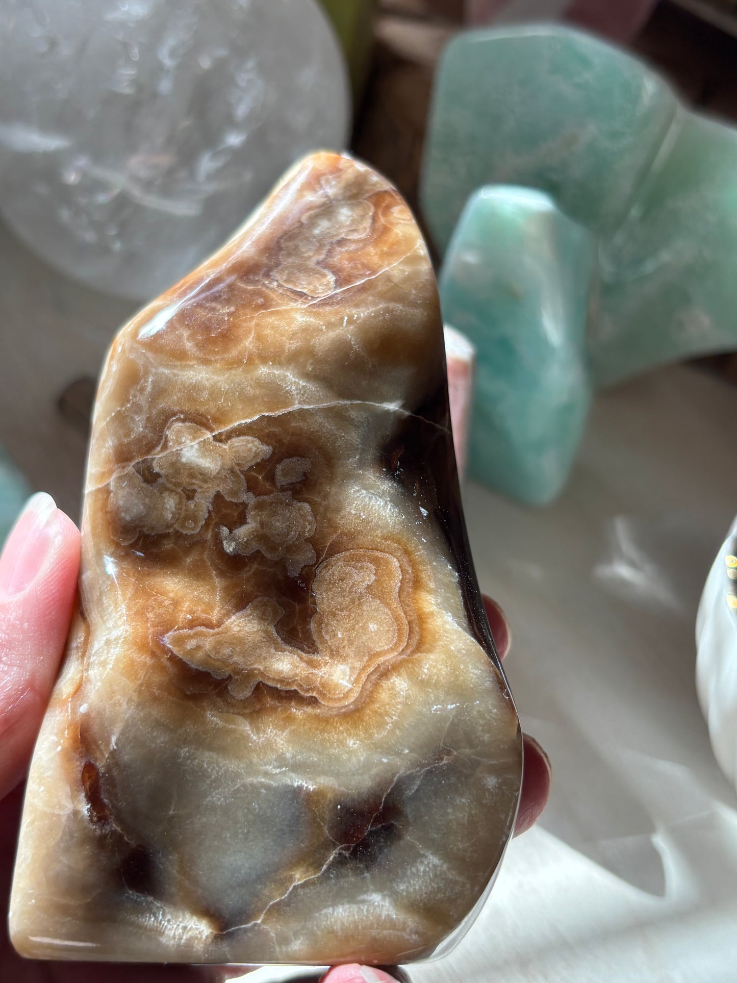 Chocolate Calcite - Free Form | Pakistan