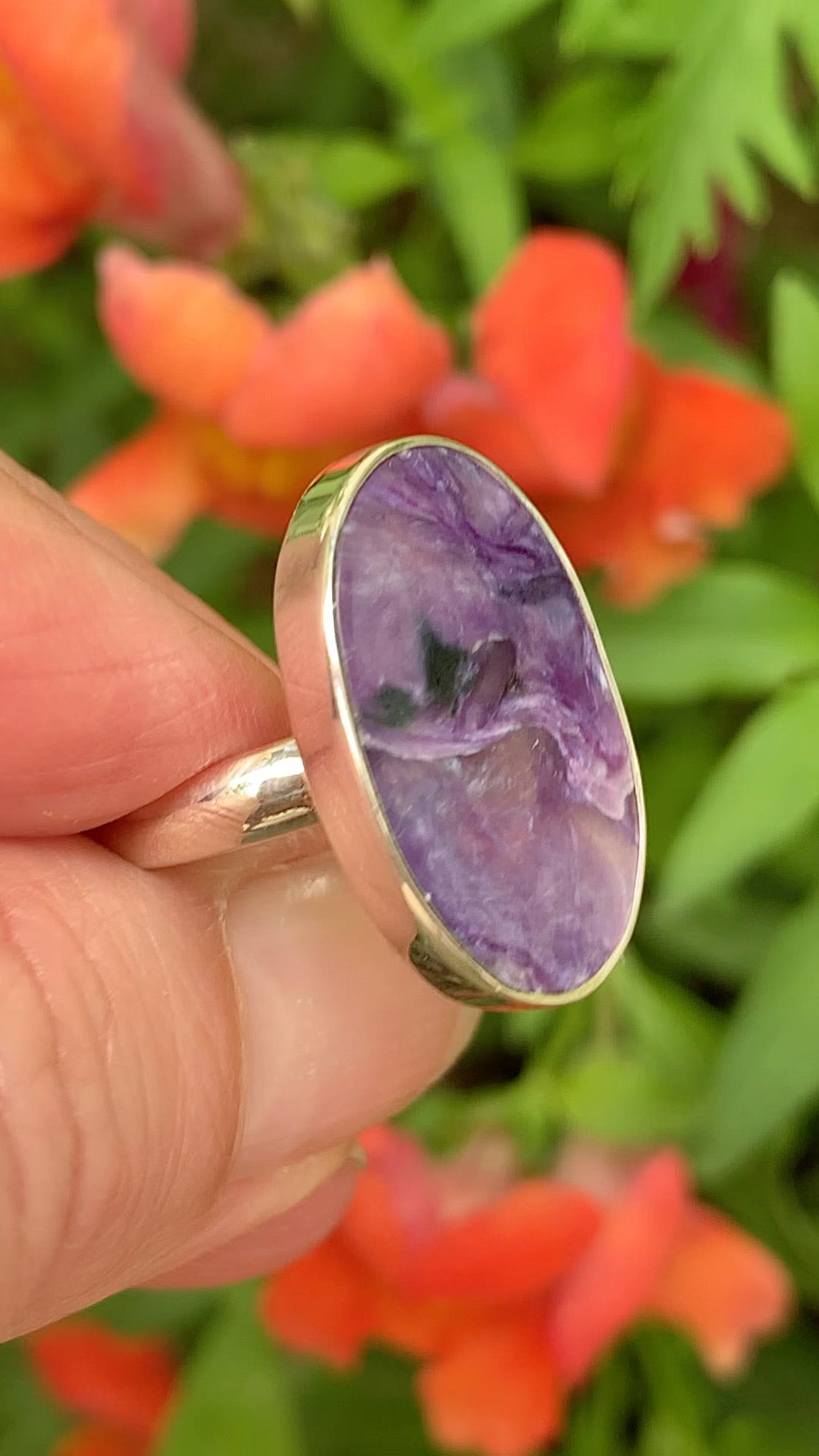 Charoite Ring size 5