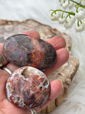 Mystical Jasper - SET OF TWO - Palm Stone | Madagascar