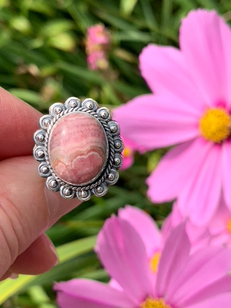 Rhodocrosite Ring size 7