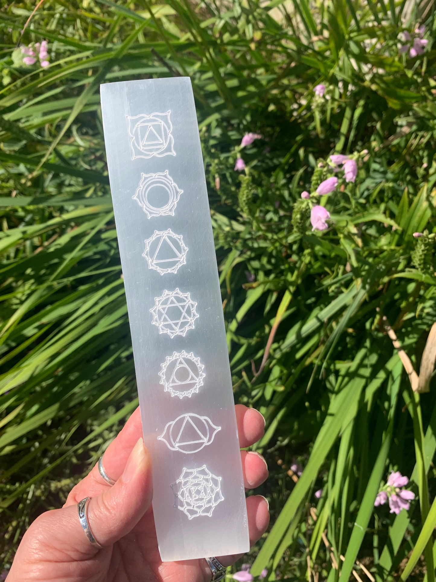 Selenite Chakra Charging Plate