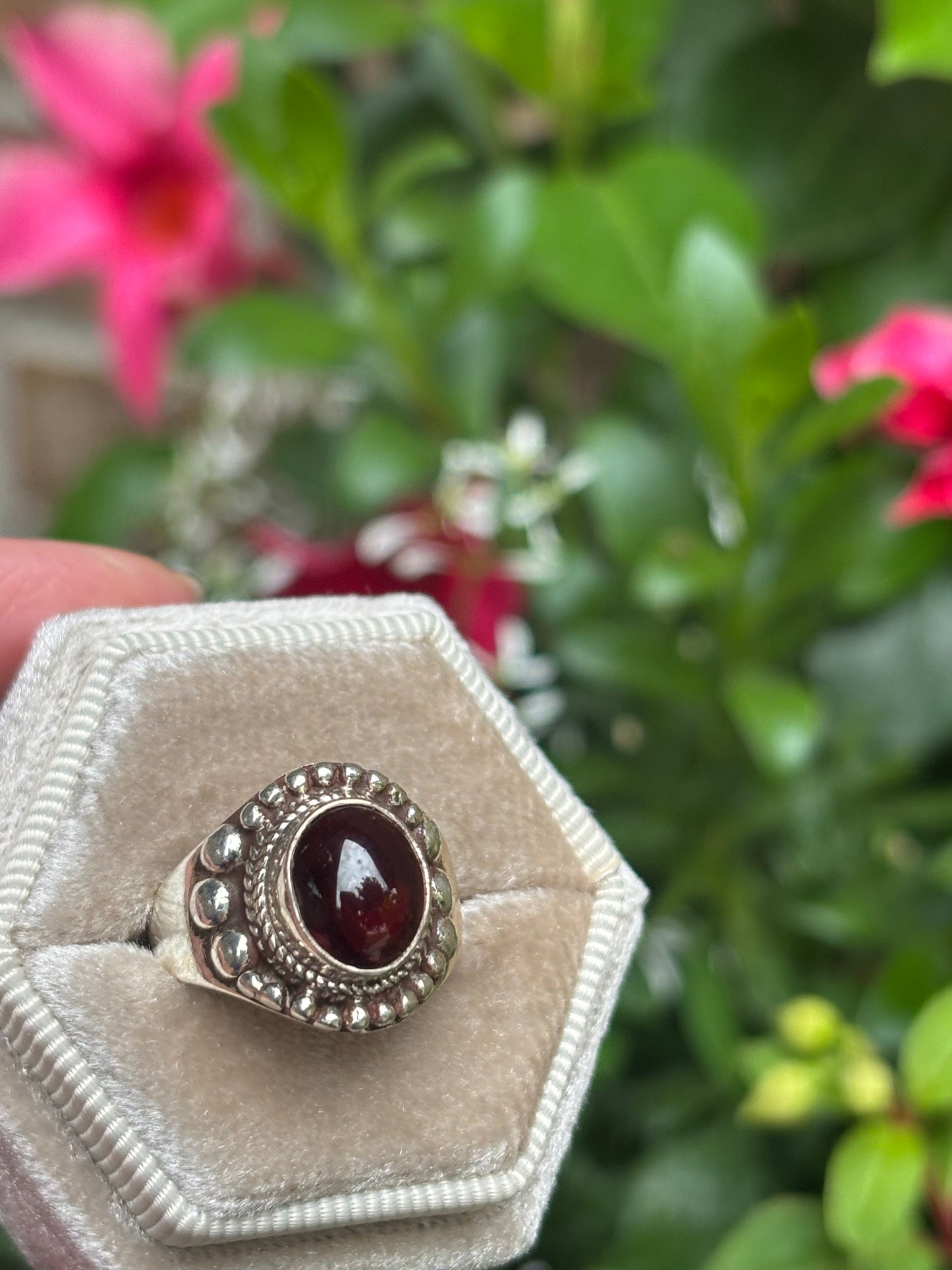 Rhodolite Garnet Ring size 7