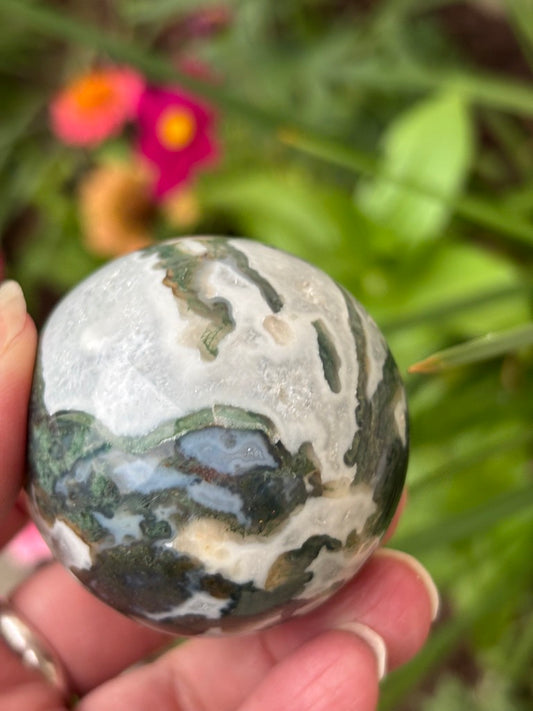 Moss Agate - Sphere