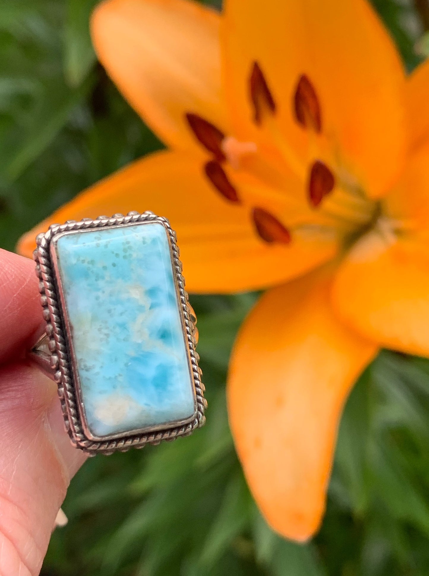 Larimar Ring Size 7