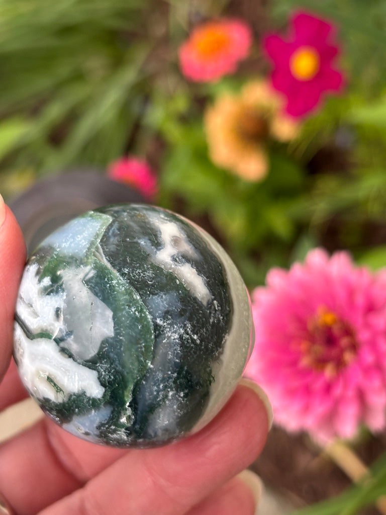 Moss Agate - Sphere