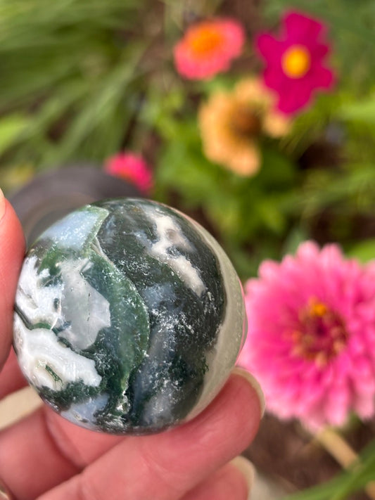 Moss Agate - Sphere