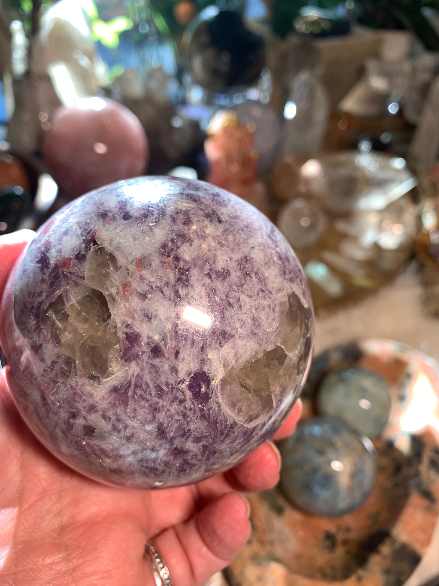 Pegmatite - Unicorn Stone Sphere - Madagascar