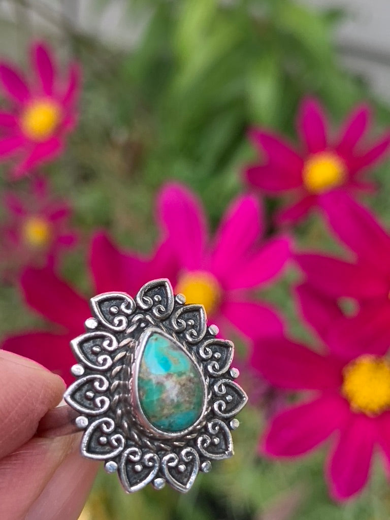 Turquoise Ring size 8