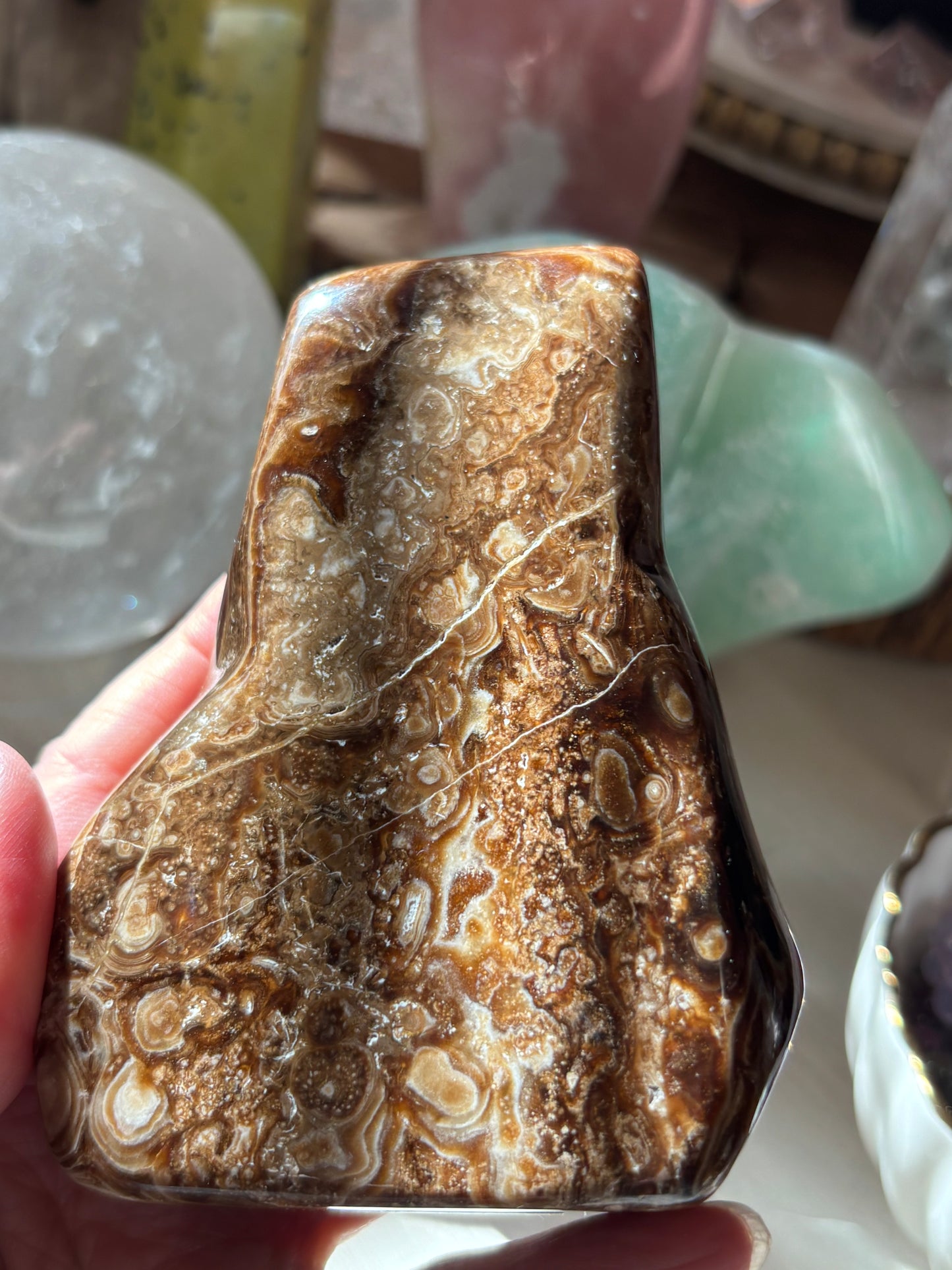Chocolate Calcite - Free Form | Pakistan