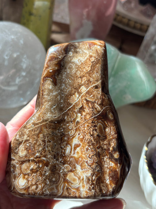 Chocolate Calcite - Free Form | Pakistan