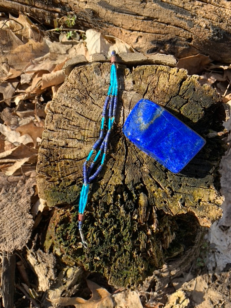 Lapis Lazuli and Turquoise bracelet - Afghanistan