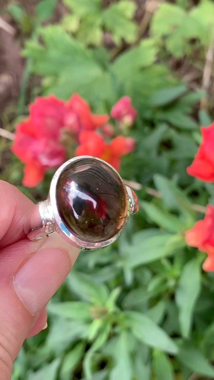 Smokey Quartz Ring size 9.5