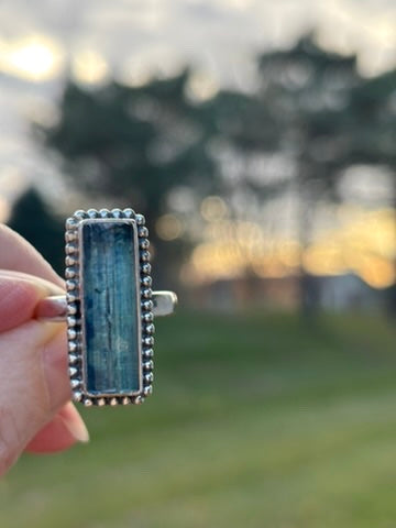 Teal Kyanite Ring size 9