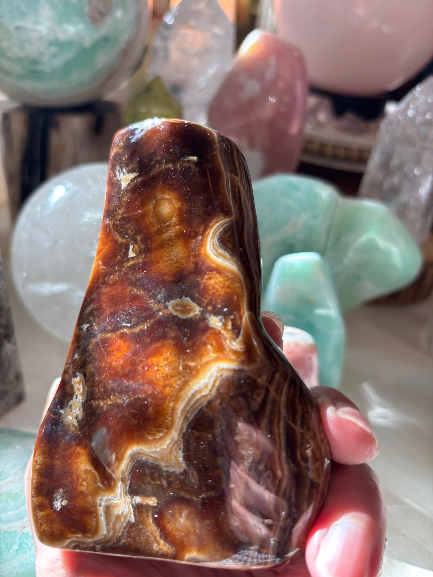 Chocolate Calcite - Free Form | Pakistan