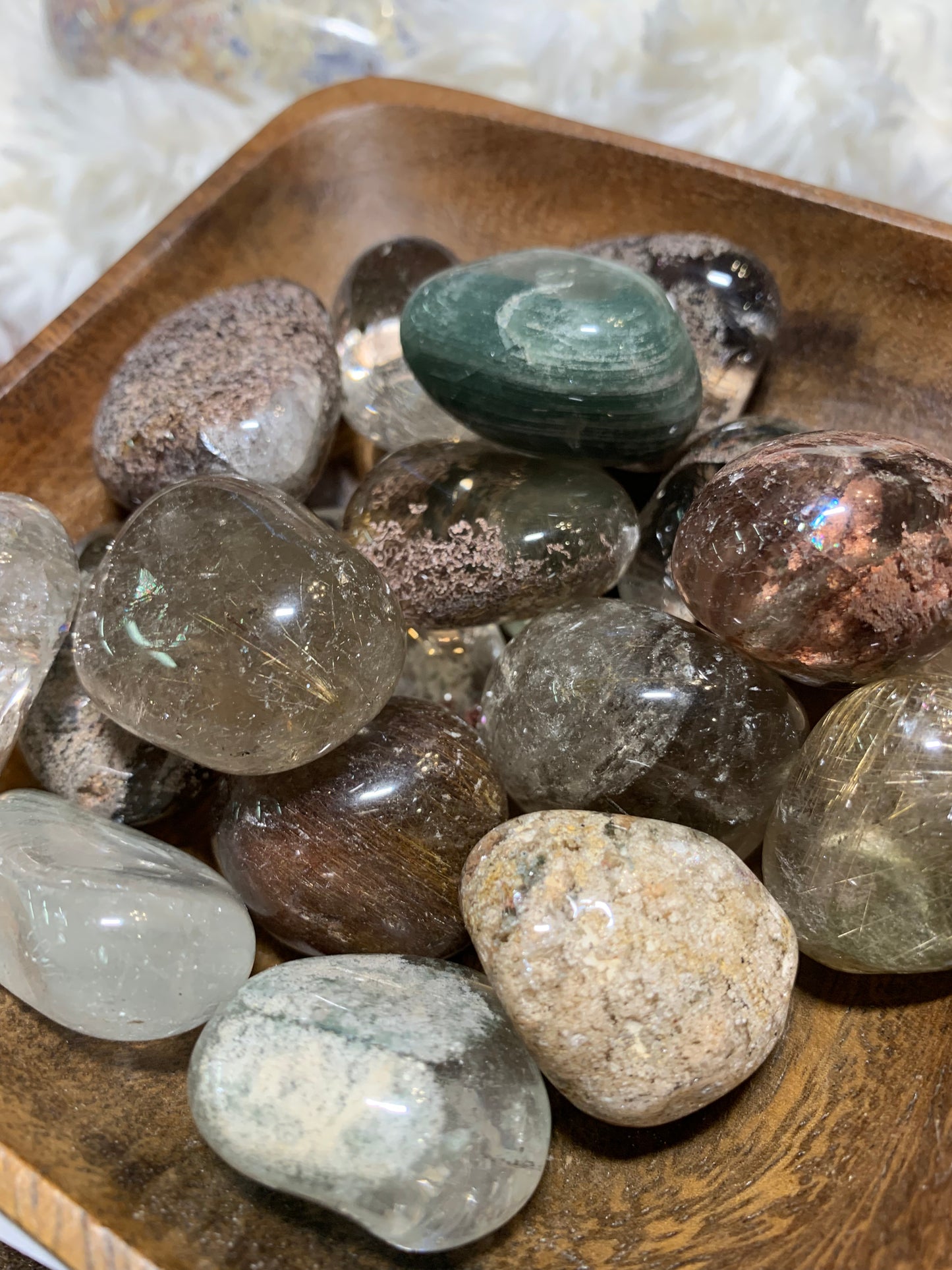 Lodalite - Garden Quartz pocket stones