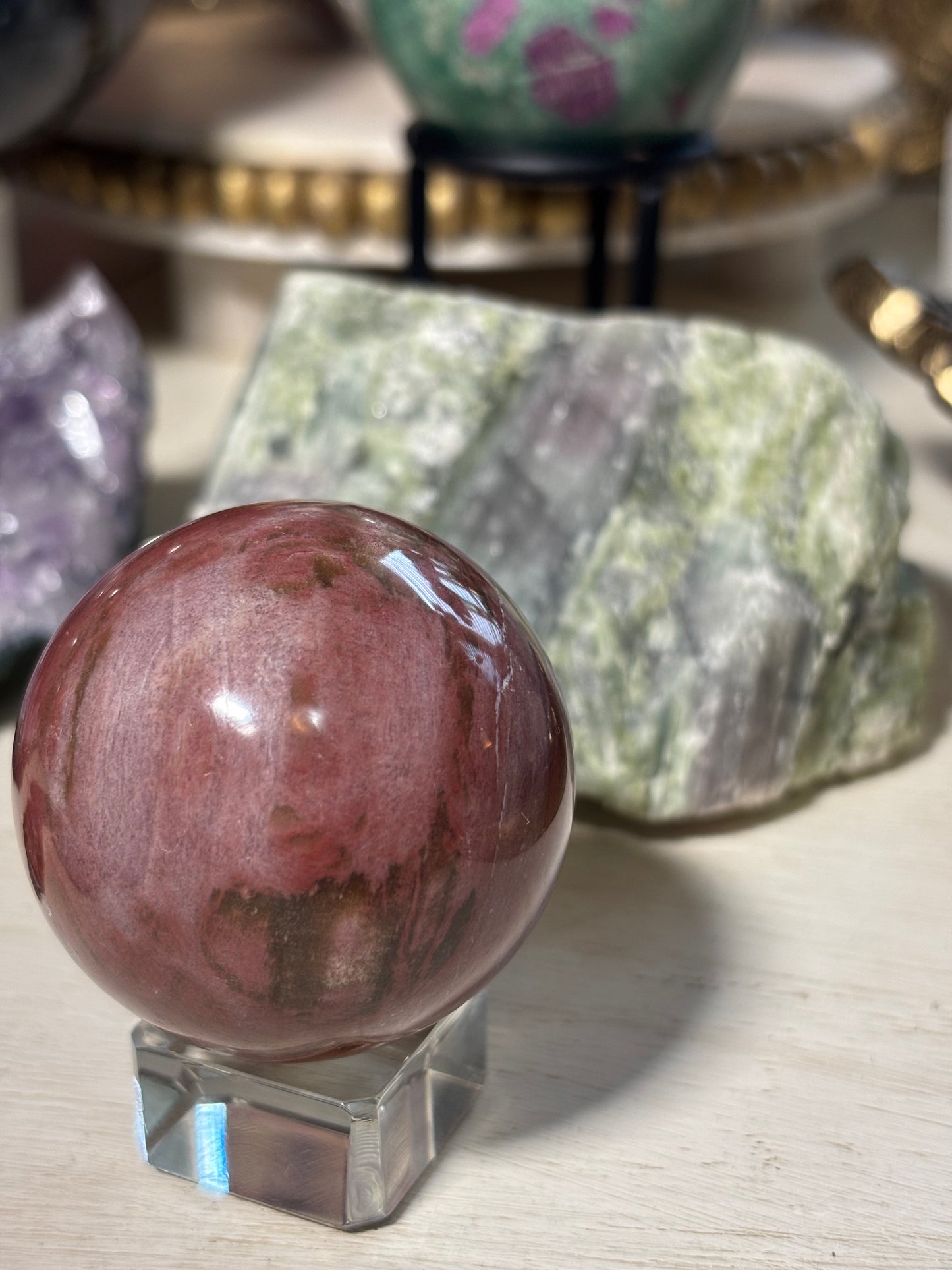 Petrified Wood Sphere - Madagascar