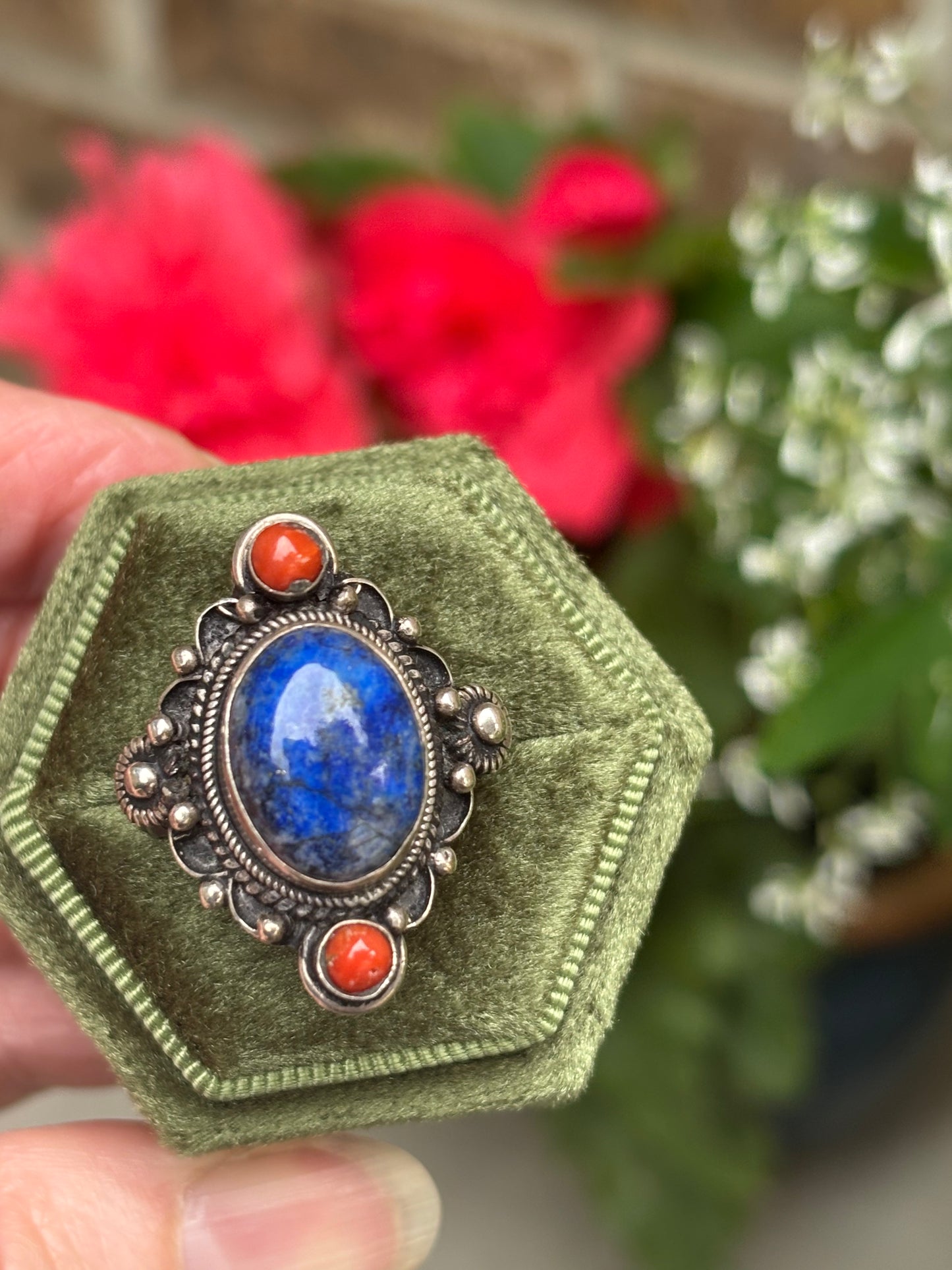 Lapis Lazuli Ring size 8.75 - Nepal