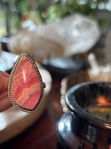 Rhodocrosite Ring size 8.25