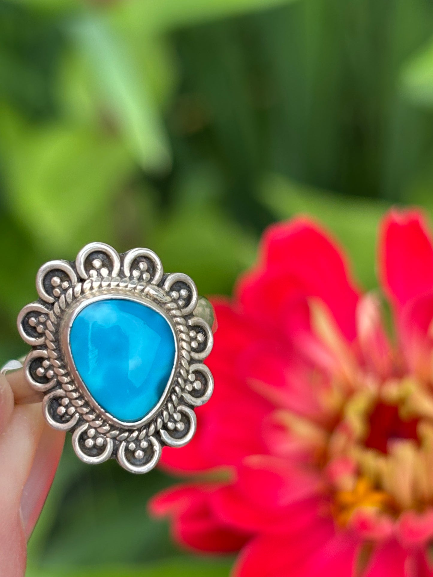 American Turquoise Ring size 6