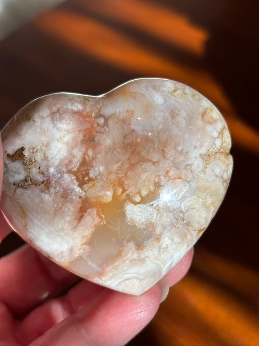 Flower Agate - Heart | Madagascar