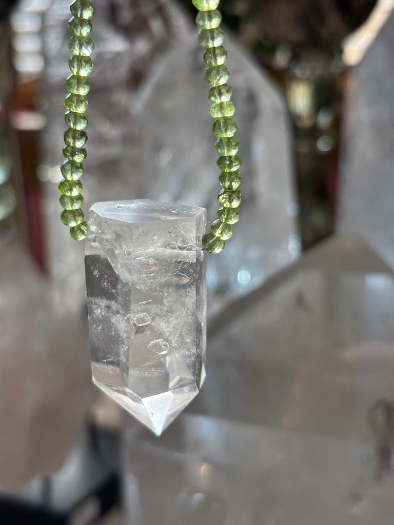 Lion's Gate — Peridot, and Lemurian Quartz