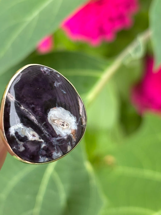 Tiffany Stone Ring Size 7 Adjustable