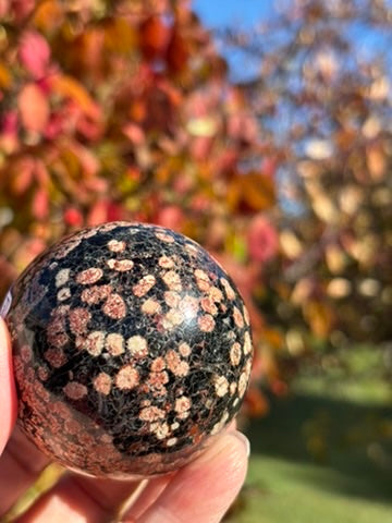 Fireworks Obsidian sphere