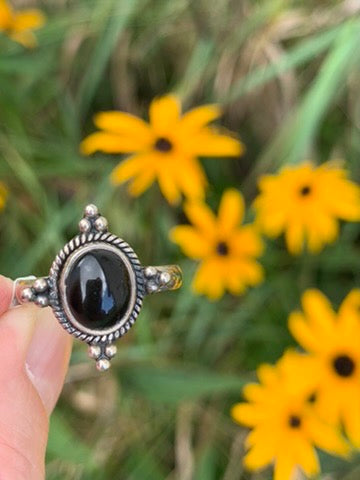 Black Onyx Ring size 7