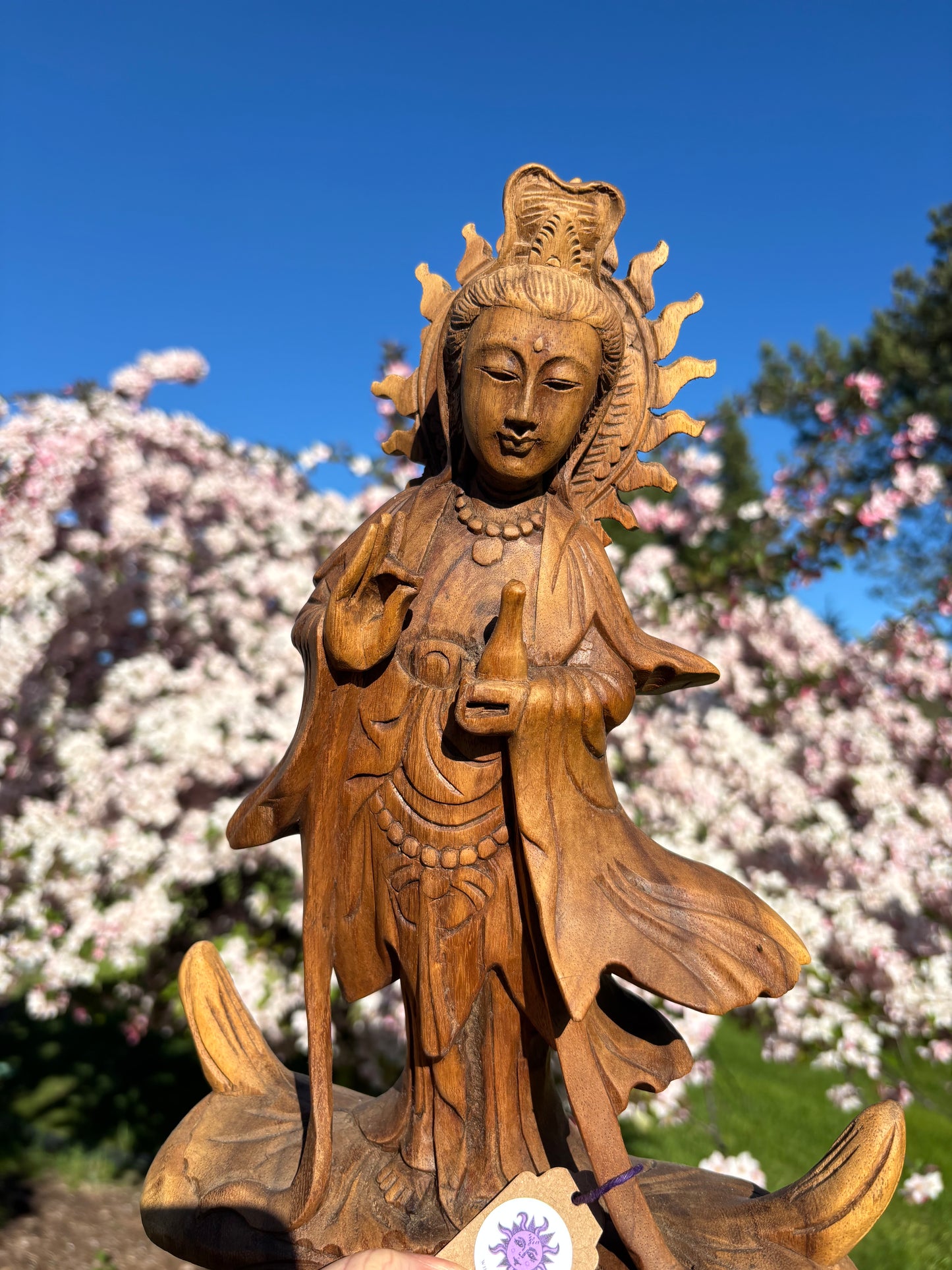 Quan Yin  GODDESS of Compassion | Hand carved statue