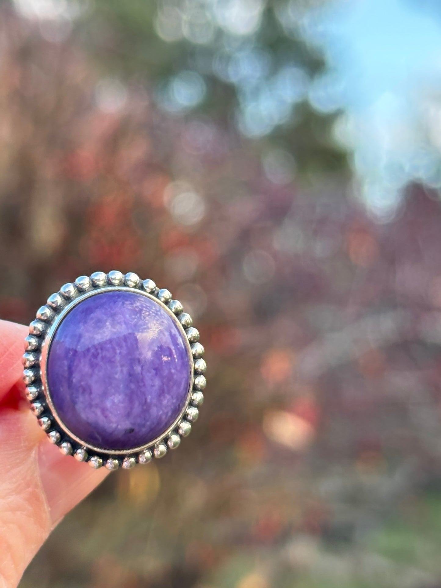Charoite Ring size 7.75
